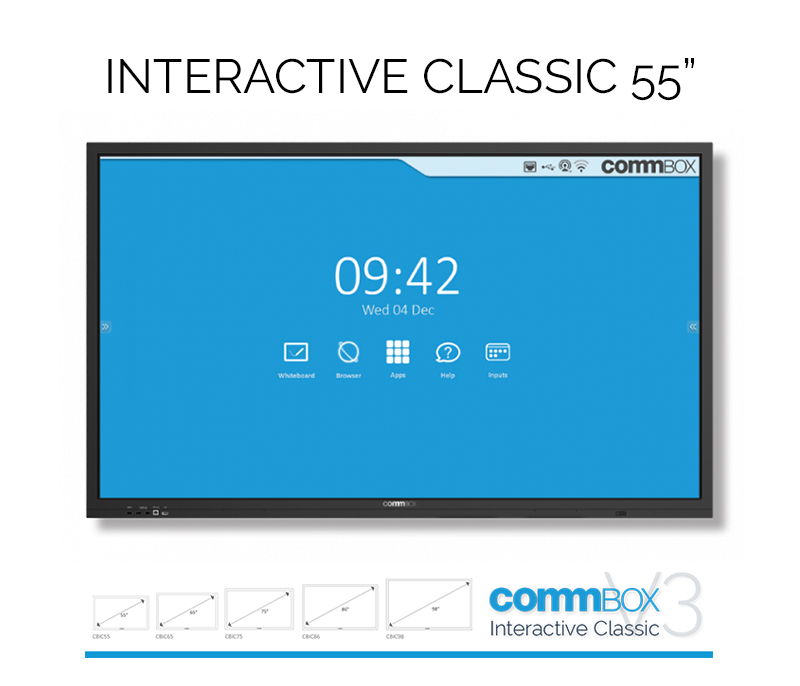COMMBOX, (CBIC75), 75, INTERACTIVE, CLASSIC, DISPLAY, W/, POLY, STUDIO, X50, VC, BAR, AND, MOUNT, KIT, 