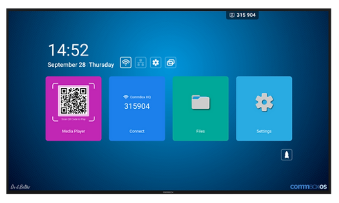 CommBox, (CBDI0155), Intelligent, Display, 55, 4K, UHD, Display, WiFi, LAN, Hdmi, DP, Vga, Wall, Bracket, 5Yr, Wty, 
