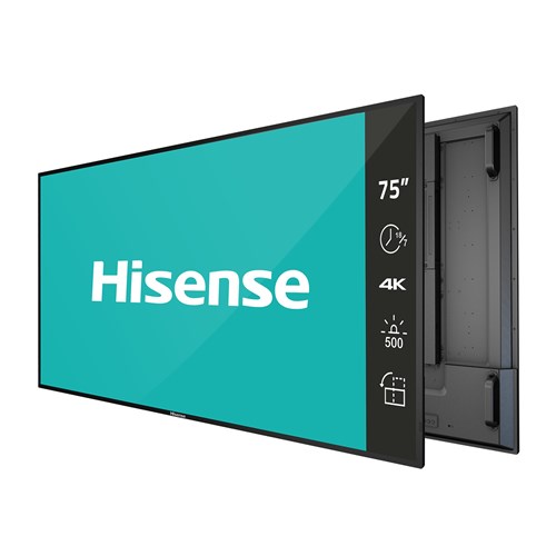 70 - 79 Inch LED/Hisense: Hisense, 75, inch, B4E30T, Series, 4K, 500, Nits, 16/7, Android, Commercial, Display, 