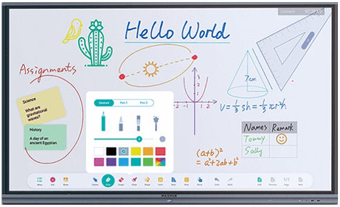 70 - 79 inch Touch/Maxhub: Maxhub, 75, -, 4K, Interactive, Flat, Panel, -, L, Series, 