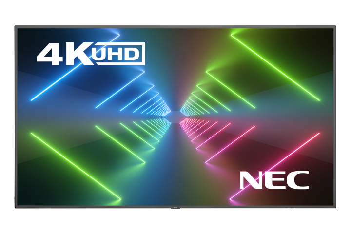 NEC, 75", V754Q, NFC, Removed, LED, Display/, 24/7, Usage/, 16:9/, 3840, x, 2160/, 1200:1/, IPS, Panel/, HDMI, DP/, Speakers/, Optio, 