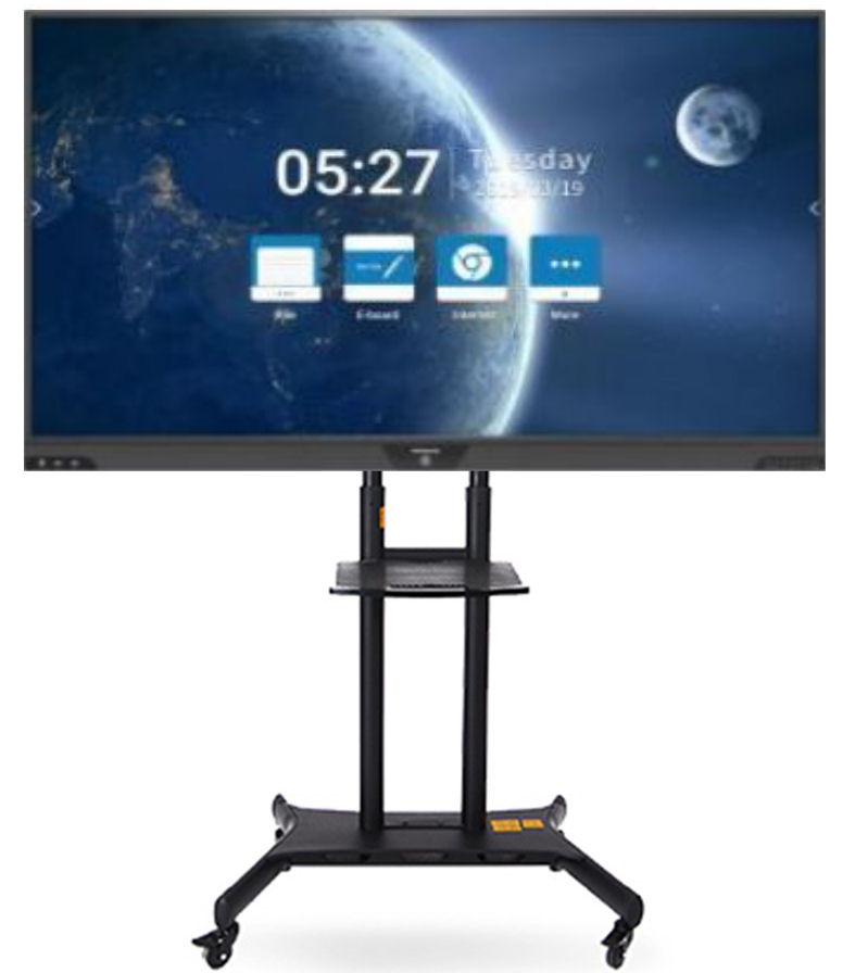 Hitachi, 75, UHD, Touchscreen, with, Mirroring, and, Annotation, plus, Stand, 