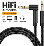 SGAV, 3.5mm, Jack, Audio, Cable, 90, Degree, Elbow, Male, To, Male, -, 1m, 