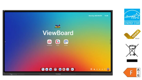 ViewSonic, IFP78634, 86, 4K, Touchscreen, with, Android, 14, 