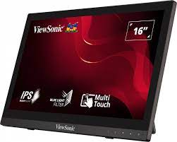 ViewSonic, TD1630-3, 10, Point, Projected, Capactitive, Touch, HDMI, and, VGA, Dual, Speakers, Durable, Scratch, Resistant, Screen, 