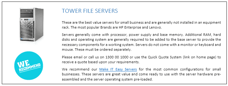 Tower Servers