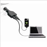Targus, APD046AU, Laptop, Car, Charger, +, with, USB, Fast, Charger, 