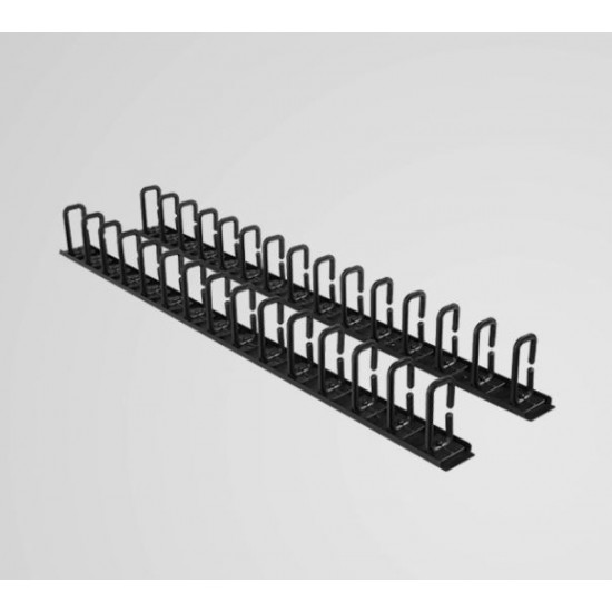 CyberPower, CRA30007, VERTICAL, FLEXIBLE, RING, CABLE, MANAGER, 6FT, (1.8M), TOOLLESS, MOUNTING, (2X, 3FT, SECTIONS), 