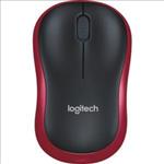 Logitech, M185, WIRELESS, MOUSE, -, RED, 