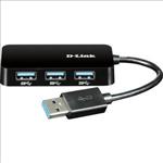 D-link, 4-Port, SuperSpeed, USB, 3.0, Portable, Hub, 