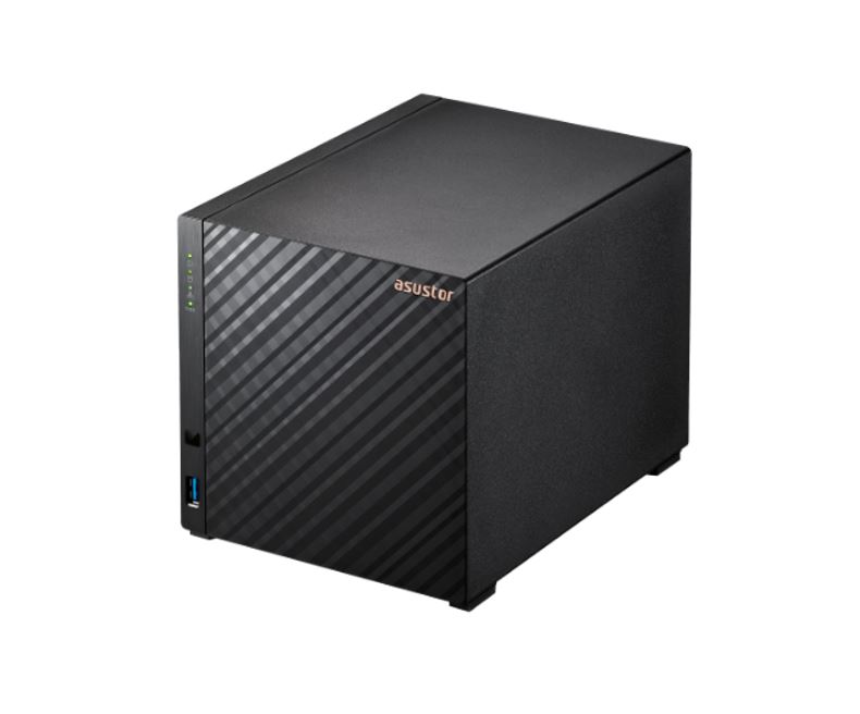 Tower/ASUSTOR: ASUSTOR, 4-BAY, NAS, 3.5(0/4), QC-1.4GHz, 1GB, 2.5G, LAN(1), TWR, 3YR, 