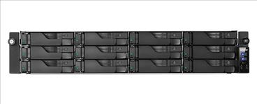 ASUSTOR, 12-BAY, NAS, 3.5/2.5(0/12), XE, QC-3.4GHz, 8GB, M.2(2), GbE(4), PCIe, RPS, 2RU, 5YR, 