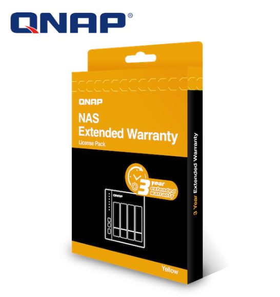 NAS/QNAP: QNAP, EXTW-YELLOW-3Y-EI, 3, Year, Extended, warranty, for, QNAP, NAS, 