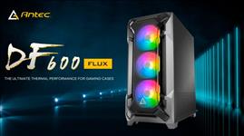 Antec, DF600, FLUX, High, Airflow, ATX, Tempered, Glass, with, 3x, ARGB, Fans, Front, 1x, Rear, 1x, PSU, Shell, (Reverse, Fan, blade), pr, 