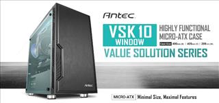 Antec, VSK10, Window, mATX, Case., 2x, USB, 3.0, Thermally, Advanced, Builder, s, Case., 1x, 120mm, Fan., Two, Years, Warranty, 