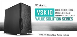 Antec, VSK10, mATX, Case., 2x, USB, 3.0, Thermally, Advanced, Builder, s, Case., 1x, 120mm, Fan., Two, Years, Warranty, 