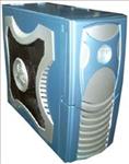 XClio, Gamer, ATX, Midi, Case, -, BLUE, w/o, PSU, Therm&, noise, reduction, (LS), 