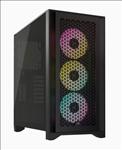 Corsair, iCUE, 4000D, RGB, Airflow, Mesh, Front, Panel, Mid-Tower., Black., 3x, AF120, RGB, Elite, FAns, Node, Pro, Controller, -, Gaming, 