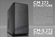 Casecom, CM-272, mATX, w/550W, USB3+USB2, HDAudio, 