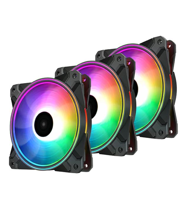 Case Accessories/DEEPCOOL: Deepcool, CF, 120, PLUS, 3, in, 1, Customisable, Addressable, RGB, LED, Lighting, 3, PACK, 