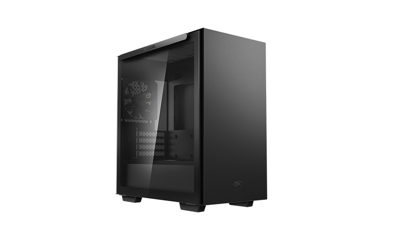 Deepcool, MACUBE, 110, Black, Minimalistic, Micro-ATX, Case, Magnetic, Tempered, Glass, Panel, Removable, Drive, Cage, Adjustable, G, 