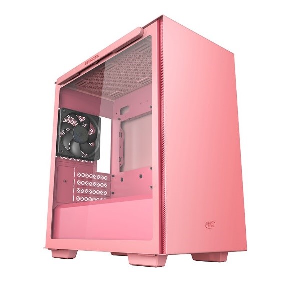 Deepcool, MACUBE, 110, Pink, Minimalistic, Micro-ATX, Case, Magnetic, Tempered, Glass, Panel, Removable, Drive, Cage, Adjustable, GP, 
