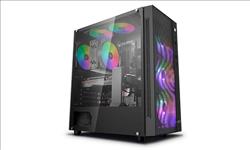 Deepcool, MATREXX, 55, MESH, ADD-RGB, 4F, Mesh, Panel, Tempered, Glass, Case, 4, Preinstalled, ARGB, Fans, 