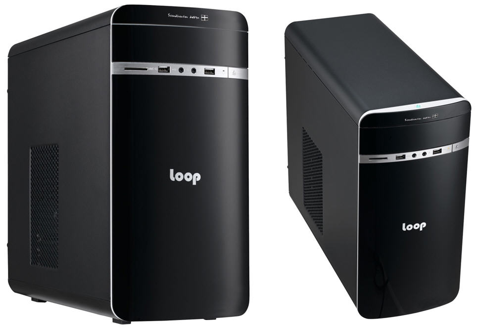 LOOP, 2208, Case, with, 350W, 80+, Gold, PSU., Front, USB3.0, and, HD, Audio, 