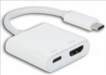8Ware, USB, Type-C, to, HDMI, Adapter, Cable, with, Type-C, Charging, Port, -, Up, to, 60W, 