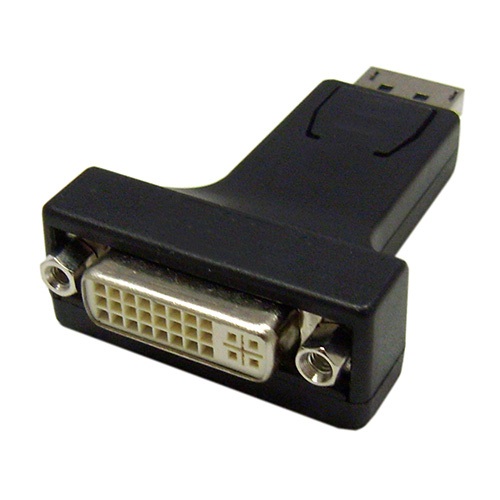 Video Cables/8ware: 8Ware, Display, Port, DP, to, DVI, Adapter, Converter, 20-pin, to, DVI, 24+1-pin, Male, to, Female, ~CBAT-DPDVI-MF, 