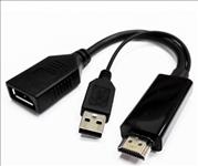 8Ware, 4K, HDMI, to, DP, DisplayPort, Male, to, Female, Active, Adapter, Converter, Cable, USB, powerred, 