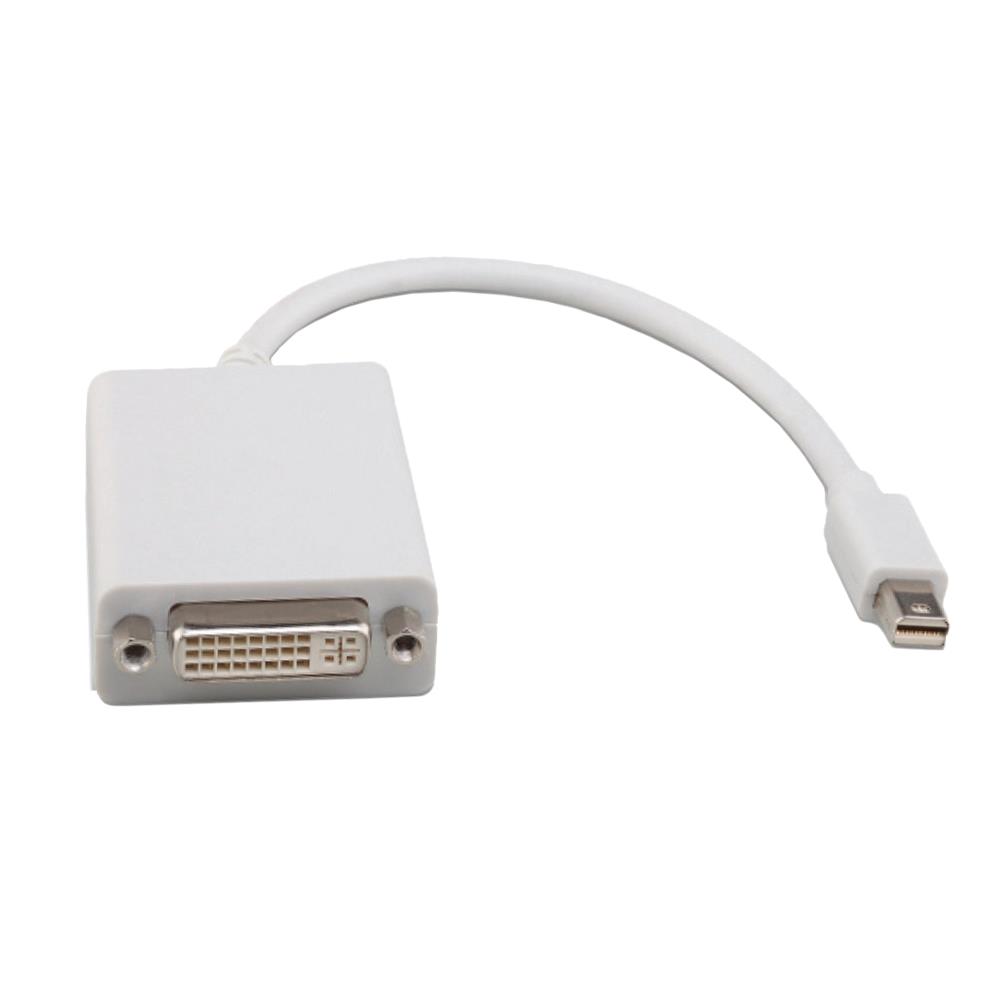 8Ware, Mini, DisplayPort, DP, 20-pin, to, DVI, 24+5-pin, 20cm, Male, to, Female, Adapter, Cable, 