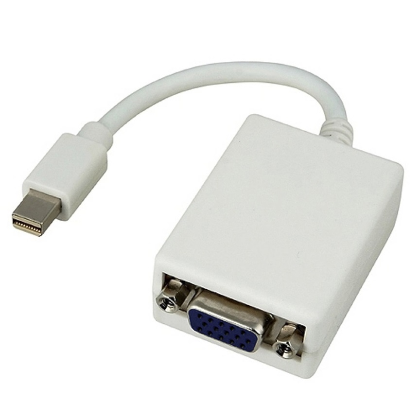 8Ware, Mini, DisplayPort, DP, 20-pin, to, VGA, 15-pin, 20cm, Male, to, Female, Adapter, Cable, 
