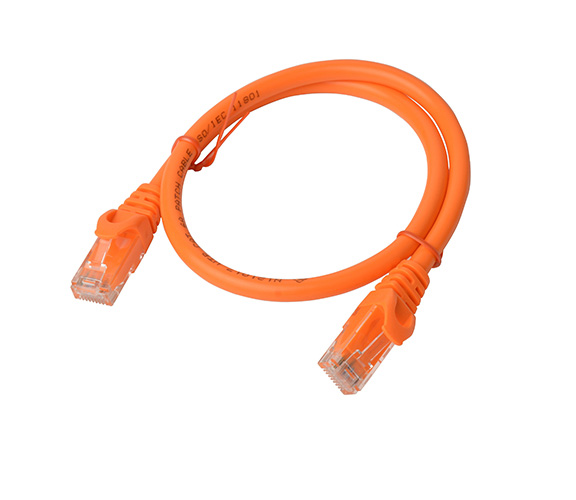 8Ware, Cat6a, UTP, Ethernet, Cable, 25cm, SnaglessÂ Orange, 