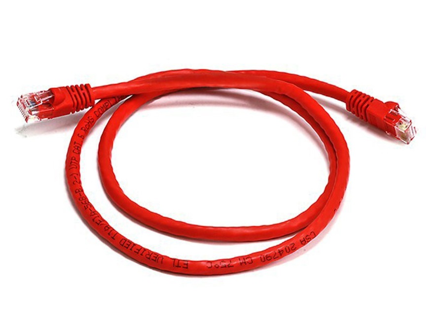 Cables/8ware: 8Ware, Cat6a, UTP, Ethernet, Cable, 25cm, SnaglessÂ Red, 