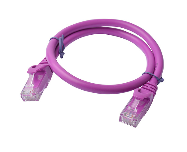 Cables/8ware: 8Ware, Cat6a, UTP, Ethernet, Cable, 0.5m, (50cm), SnaglessÂ Purple, 