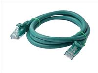 8Ware, Cat6a, UTP, Ethernet, Cable, 1m, SnaglessÂ Green, 