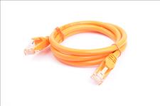 8Ware, Cat6a, UTP, Ethernet, Cable, 1m, SnaglessÂ Orange, 