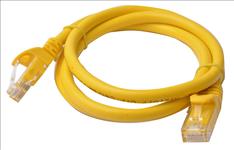 8Ware, Cat6a, UTP, Ethernet, Cable, 1m, Snagless, Yellow, 