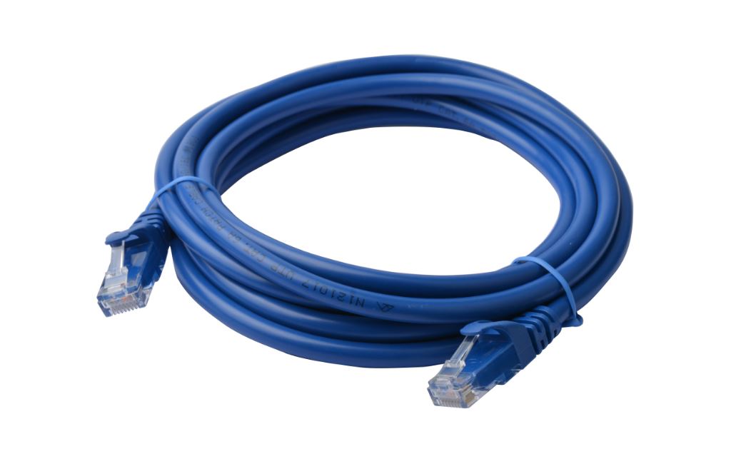 8Ware, Cat6a, UTP, Ethernet, Cable, 30m, SnaglessÂ Blue, 