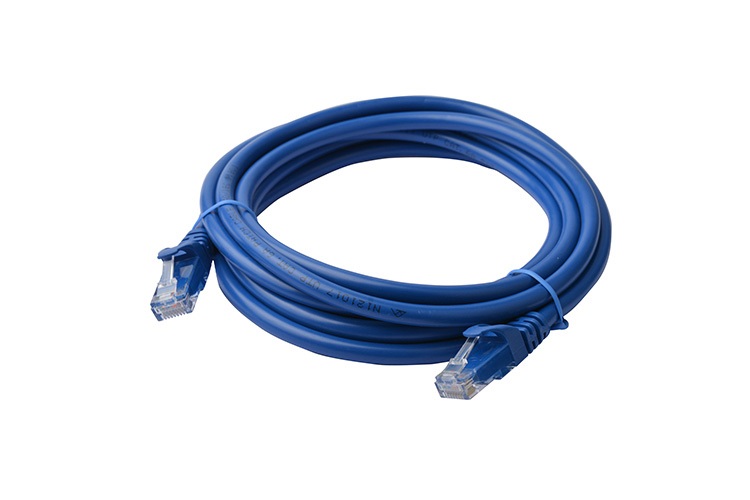 Cables/8ware: 8Ware, Cat6a, UTP, Ethernet, Cable, 3m, SnaglessÂ Blue, 