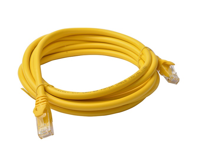 Cables/8ware: 8Ware, Cat6a, UTP, Ethernet, Cable, 3m, SnaglessÂ Yellow, 