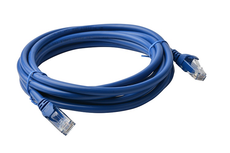 8Ware, Cat6a, UTP, Ethernet, Cable, 5m, SnaglessÂ Blue, 