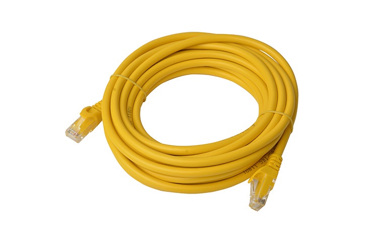 8Ware, Cat6a, UTP, Ethernet, Cable, 5m, SnaglessÂ Yellow, 