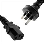 8Ware, Power, Cable, 2m, Male, wall, 240v, PC, 