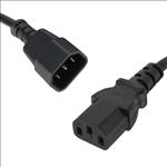 8Ware, Power, Cable, Extension, 1m, IEC-C14, to, IEC-C13, Male, to, Female, 