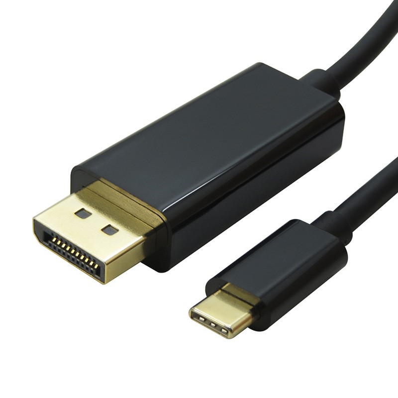 Video Cables/8ware: 8Ware, USB, Type-C, to, Display, Port, DP, Adapter, 2m, Male, to, Male, Black, 