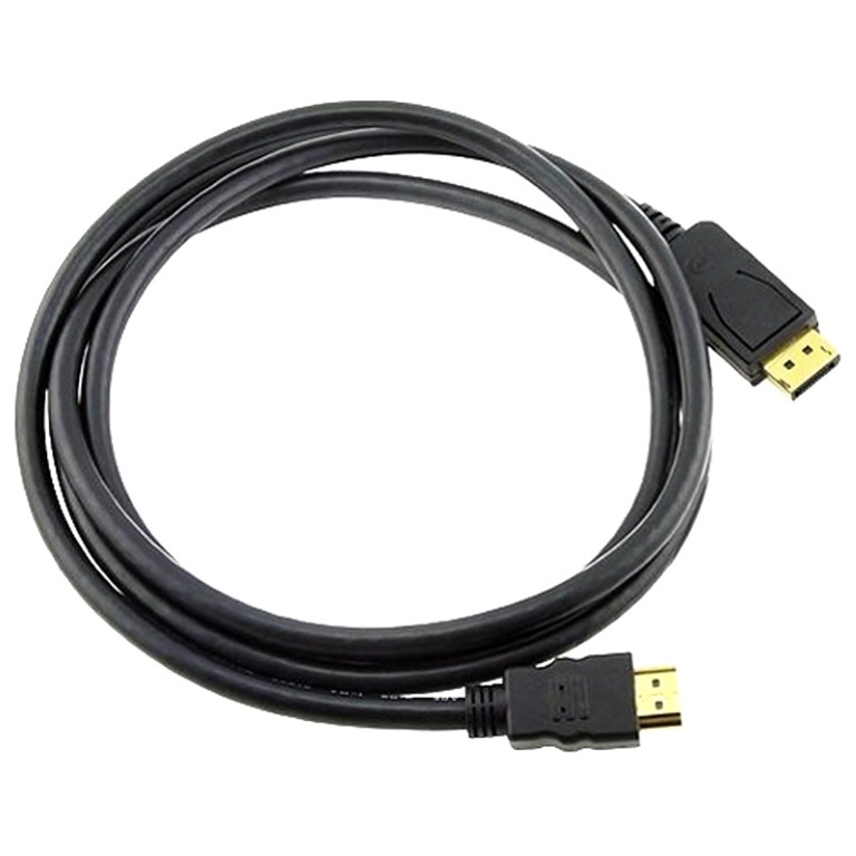 Video Cables/8ware: 8ware, DisplayPort, DP, to, HDMI, Cable, 2m, -, 20, pins, Male, to, 19, pins, Male, Gold, plated, RoHS, 