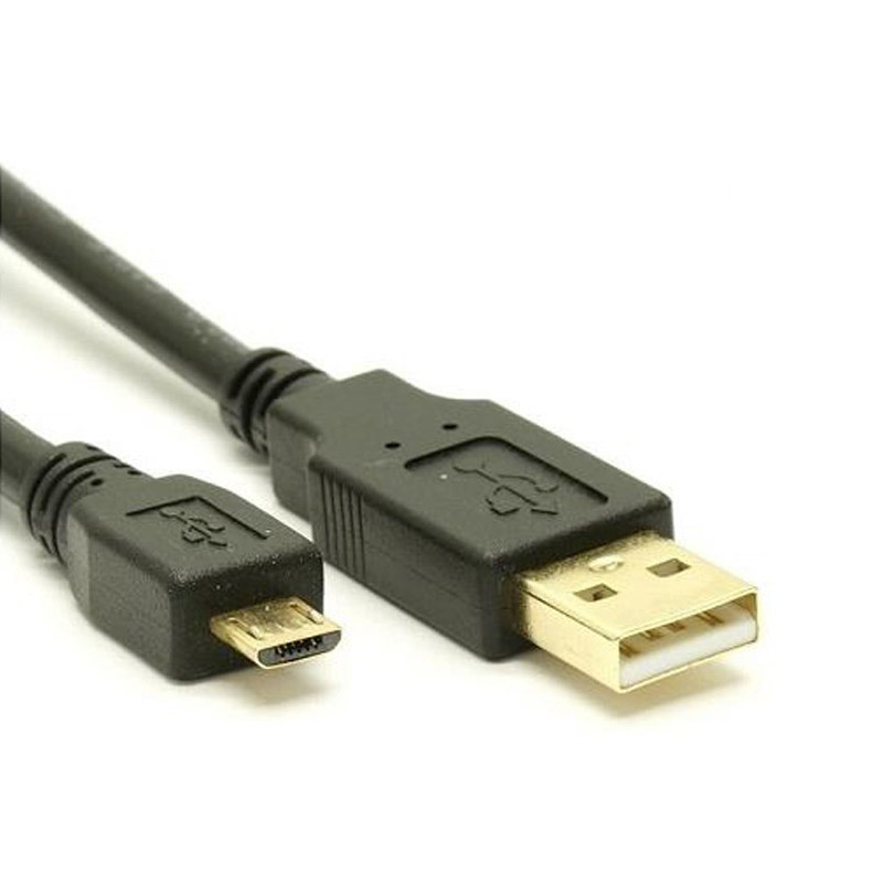 Cables/8ware: 8Ware, USB, 2.0, Cable, 3m, A, to, Micro-USB, B, Male, to, Male, Black, 
