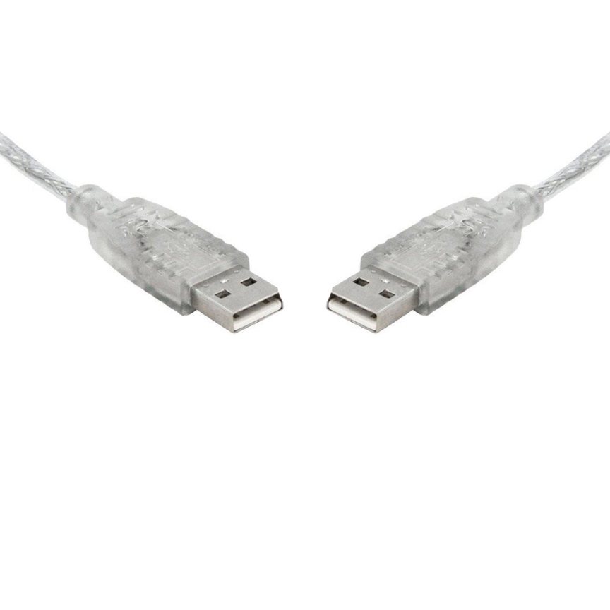 Cables/8ware: 8Ware, USB, 2.0, Cable, 5m, A, to, A, Transparent, Metal, Sheath, UL, Approved, 